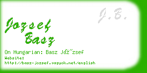 jozsef basz business card